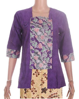 Model Kebaya Batik Kombinasi 2 Warna Model Kebaya Batik Kombinasi 2 Warna
