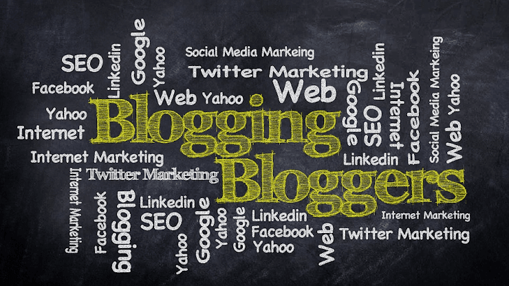 Tag cloud of blogging terms