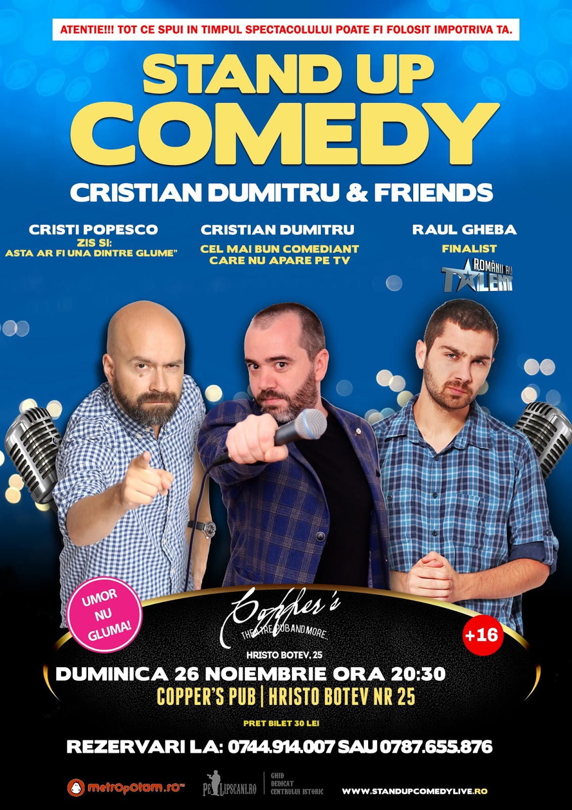Stand-Up Comedy Bucuresti Duminica 26 Noiembrie 2017 Stand-Up Comedy Bucuresti Duminica 26 Noiembrie 2017