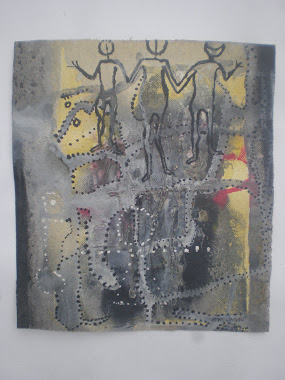 TOGETHER,2011,25x22Cm,acrylic on canvas