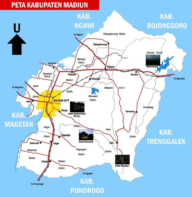 Gambar Peta Kabupaten Madiun