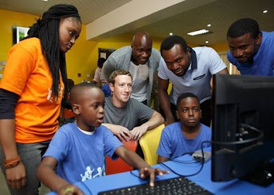 Mark Zuckerberg in CC Hub, Lagos Nigeria