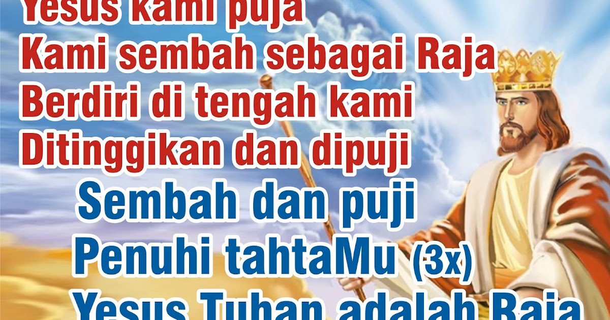 Lirik Lagu Pujian Rohani Kristen Sekolah Minggu Gereja Tuhan Yesus