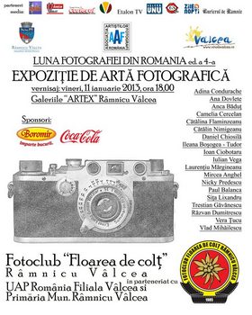 EXPOZIŢIE DE ARTĂ FOTOGRAFICA LA GALERIILE ARTEX Rm. Vâlcea   11 - 25.01.2013