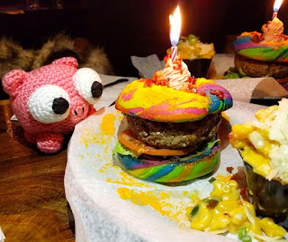 The Last Unicorn Burger with our mascot
