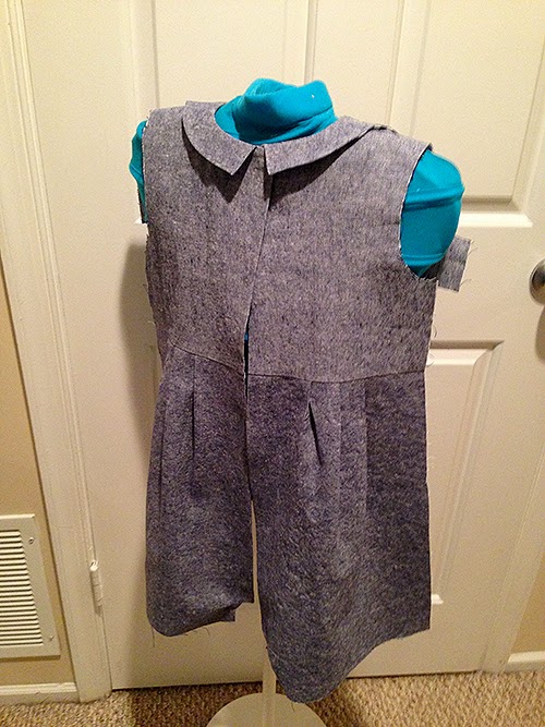 The First Day of School (Marathon-Sewn) Dress | Oliver + S Library Dress in Chambray | The Inspired Wren Documenting an Oliver + S Library Dress sewn for the First Day of School (Kindergarten!) in one marathon session 12 hours before the school bus arrived. | The Inspired Wren