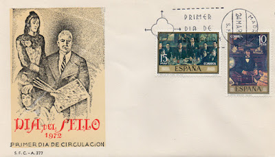 sobre, filatelia, matasellos, sellos, Solana, 1972