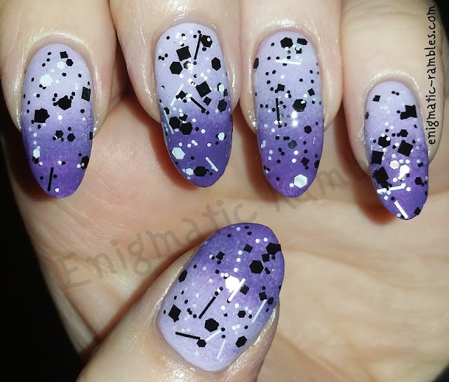 Purple-Gradient-Glitter-Nails
