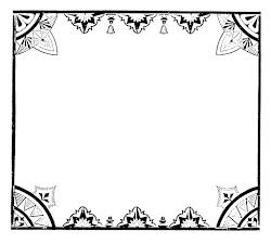 decorative frame border square digital clip printable stamp transfer pretty