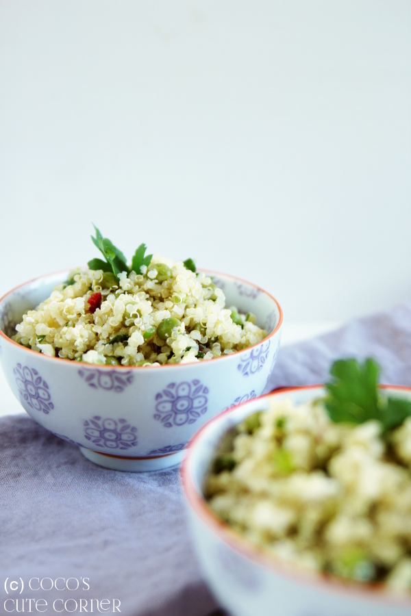 Coco&amp;#39;s Cute Corner: Quinoa Salat mit Erbsen und Feta - mal wieder ein ...