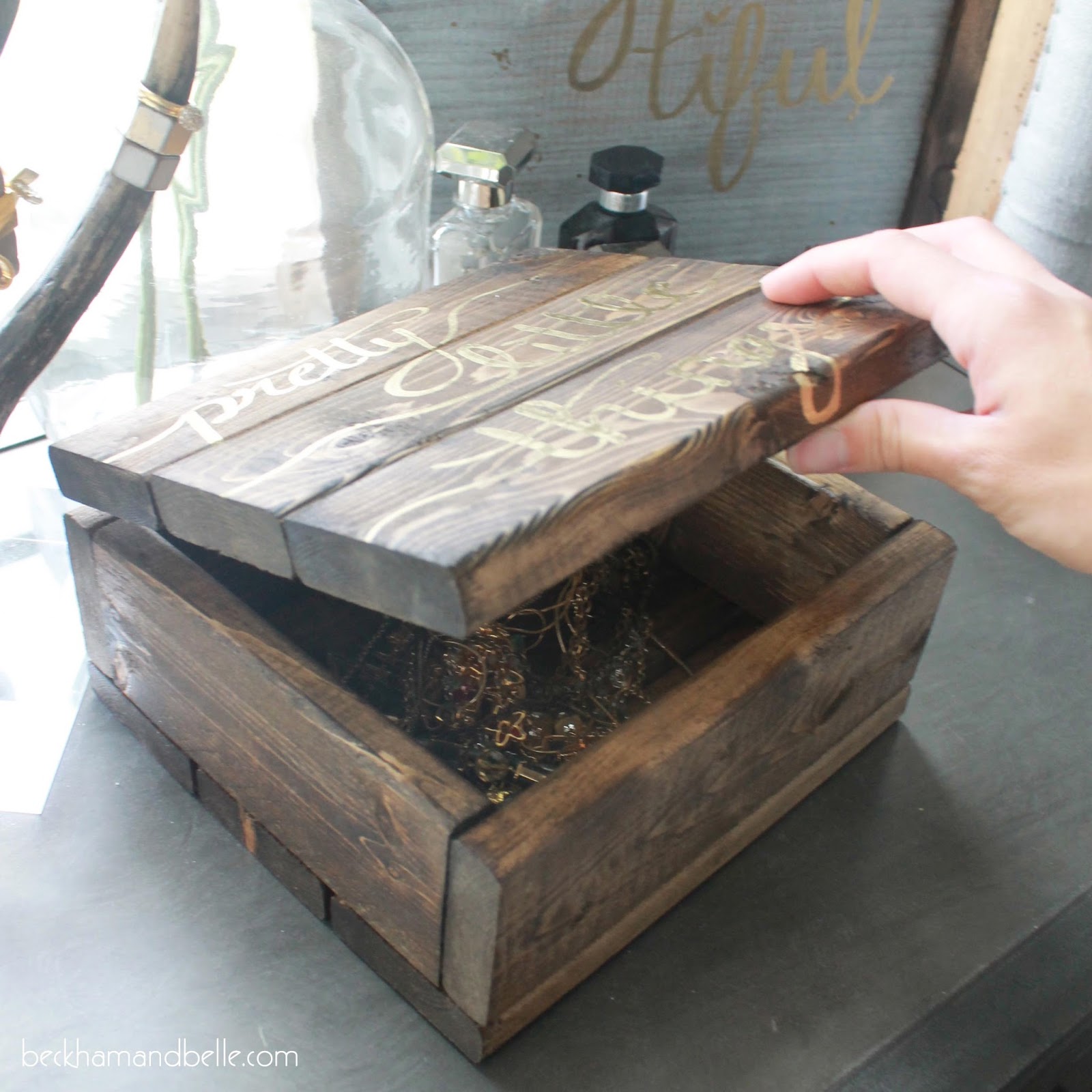 Diy Wooden Jewelry Accessories Box Beckham Belle Diy Wooden Jewelry Box