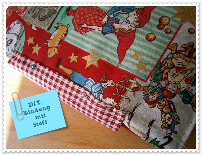 Ulrikes Quietbooks Quiet Book Sew Along Die Bindung Mit Stoff Teil 1