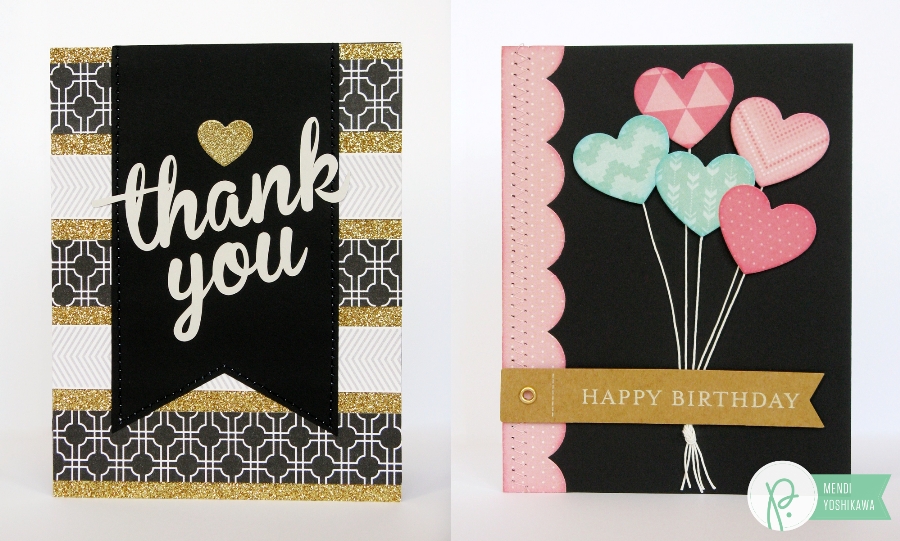 Snippets By Mendi Pebbles Birthday Thank You Cards With Gift Card