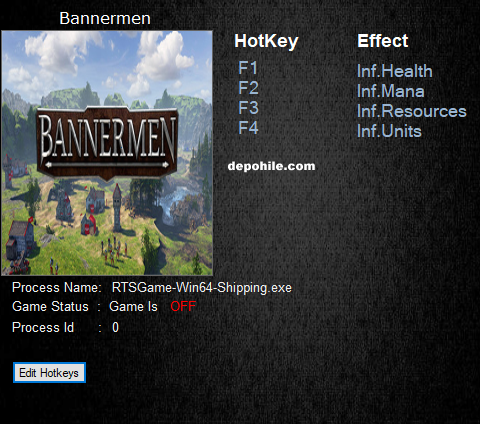 Bannermen (PC) Oyunu Sınırsız Can,Kaynak +4 Trainer Hile İndir