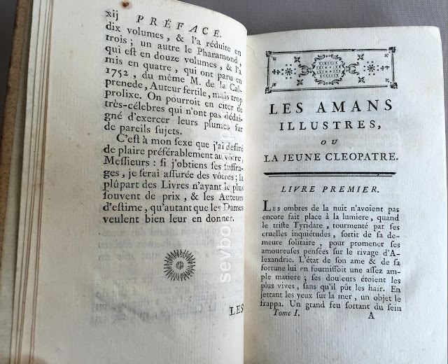 Les Amans Illustres, Cleopatra 1769 