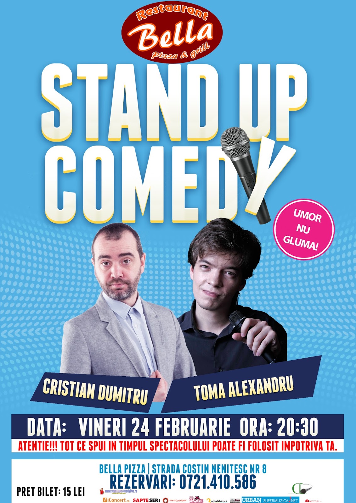Stand-Up Comedy Vineri 24 Februarie Bucuresti Stand-Up Comedy Vineri 24 Februarie Bucuresti
