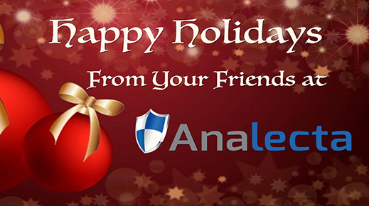 Happy holidays from friends at Analecta banner
