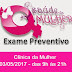 Exame preventivo na Clinica da Mulher nesta quarta, 03/05, em Assaí