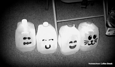 Budget Friendly Ghosts on the Virtual Refrigerator, an #art link-up hosted by Homeschool Coffee Break @ kympossibleblog.blogspot.com #VirtualFridge