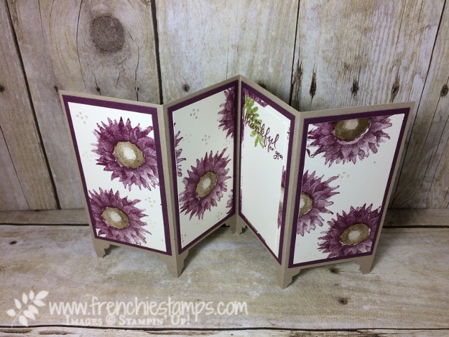 Painted Harvest, Divider Panel Card, Frenchiestamps, Stampin'Up!, Fresh Fig, Rich Razzelberry