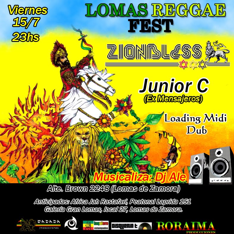 Lomas Reggae Fest - 15 de Julio