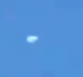 The UFO or unknown aircraft been chased by a military jet.