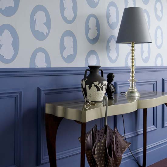 Walls Wallpapering Around a Chair Rail