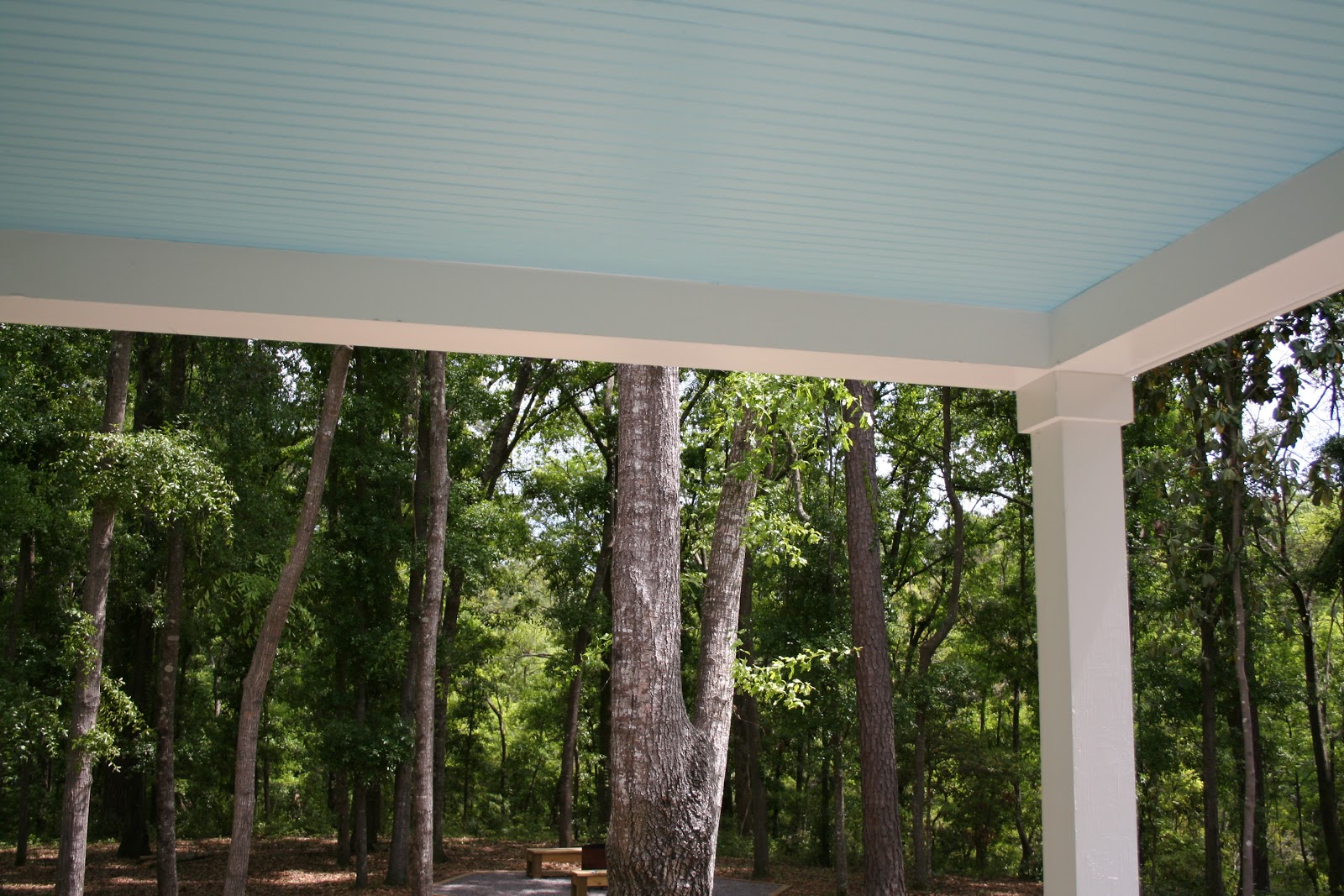 The Lowcountry Lady Painting The Porch Ceiling Blue