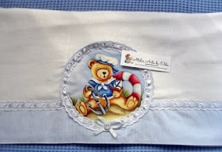 Costura, Enxoval de bebê, ursinho marinheiro, Pintura toalha-fralda, Toalha-fralda, Toalha-fralda: ursinho marinheiro Costura, Enxoval de bebê, ursinho marinheiro, Pintura toalha-fralda, Toalha-fralda, Toalha-fralda: ursinho marinheiro