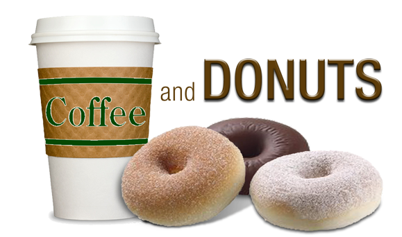 clipart coffee and doughnuts - photo #47