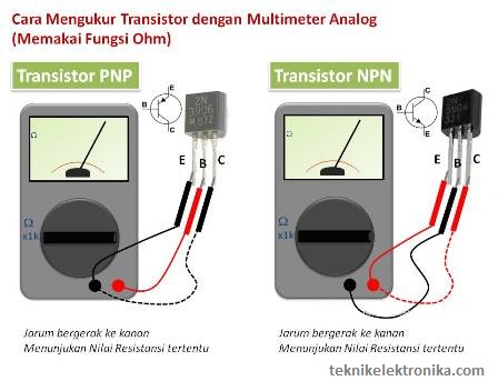 cara mengukur transistor
