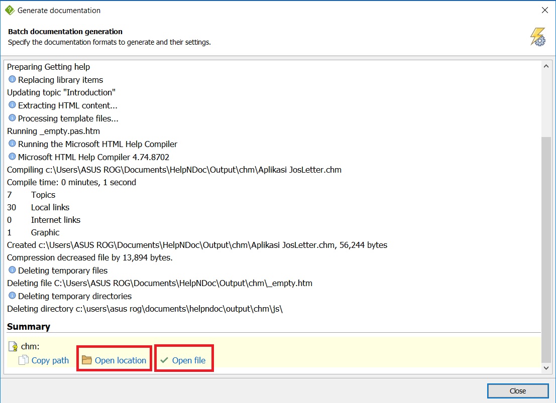 View help file. View help file
