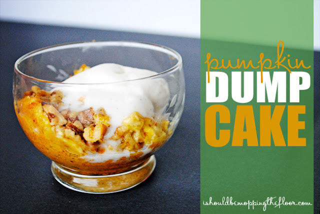 Pumpkin Dump Cake | An easy fall dessert that tastes amazing...just "dump" it all together! 