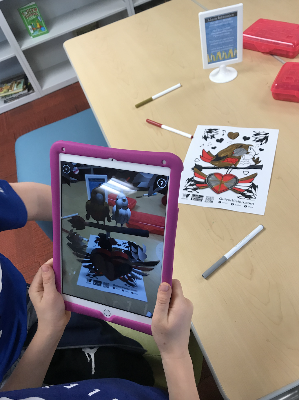 The Library Voice: Augmented Reality Quiver Coloring Sheets Are A Hit