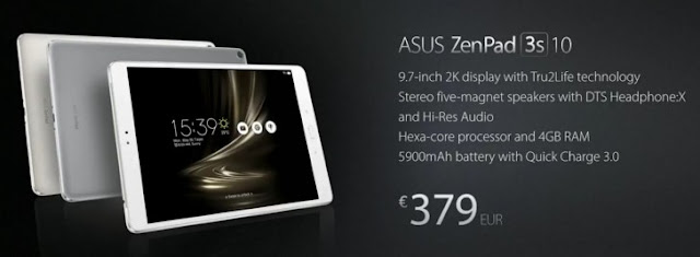 ASUS Officially Unveiled ZenPad 3S 10 Tablet And ZenScreen Portable Monitor