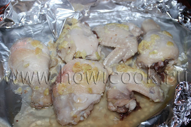 рецепт курицы в сметане с чесноком в духовке с пошаговыми фото