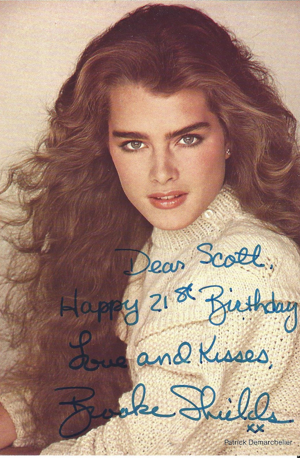 Scott’s Artsy 21st Birthday, 1985: Brooke Shields