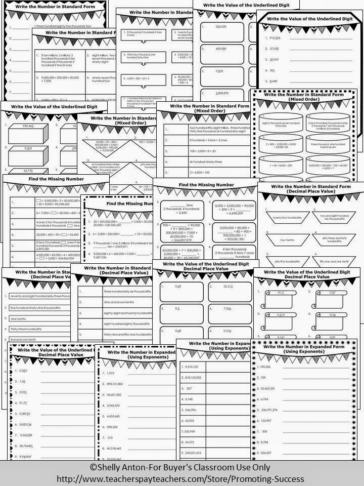 Math Place Value Teachers Pay Teachers Promoting-Success