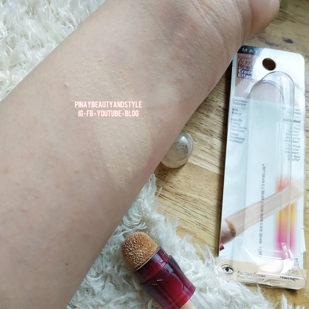 Pinay Beauty and Style: REVIEW Maybelline Instant Age Rewind Concealer - Is It A Good for Acne Prone and Sensitive Skin? #maybellineph #drugstoremakeup #TipidBeauty