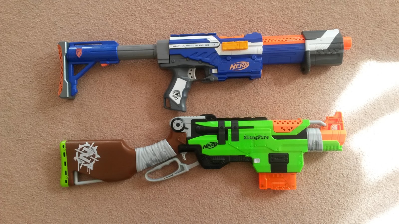 Outback Nerf Review Nerf Zombie Strike Slingfire (Aus grey trigger, black breech)