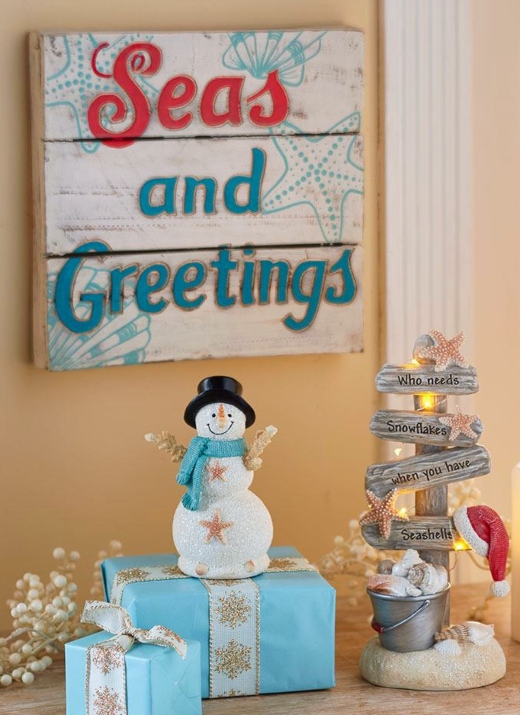 Seas and Greetings Wall Art Sign