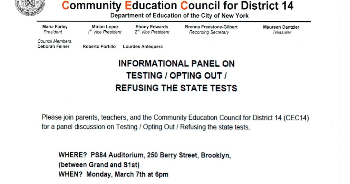 Ed Notes Online Correction Monday Mar 7 PS 84K Williamsburg