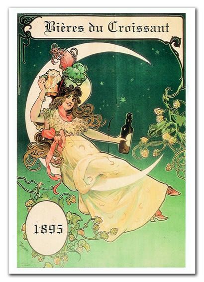Mid Modern Ad 1956 Miller Champagne of Beer Swap Playing Card-Pretty Lady Moon 