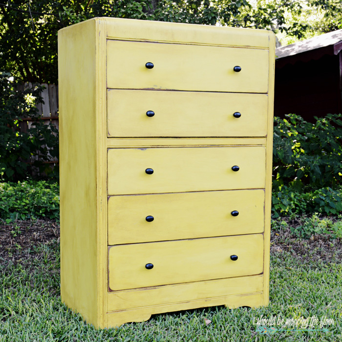 Waterfall Dresser Chalk Paint Tutorial i should be mopping the floor