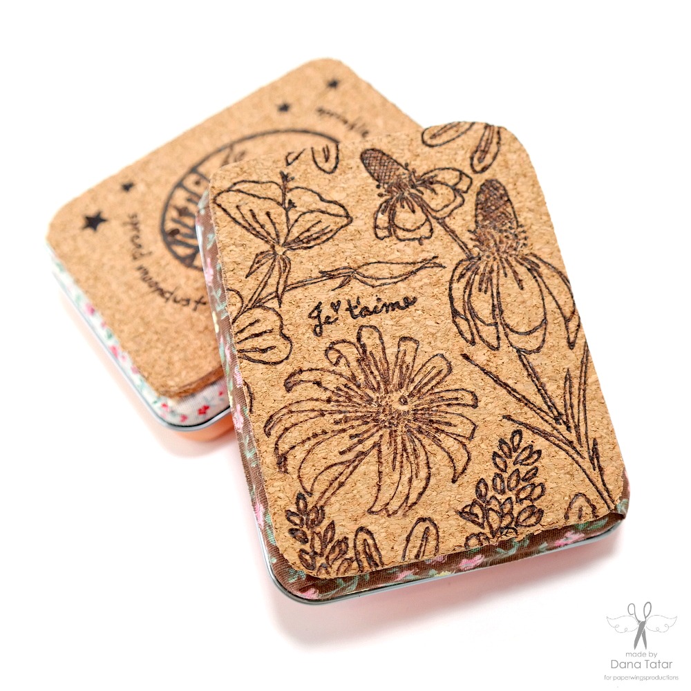 The Aviary Burned Cork Gift Card Tins