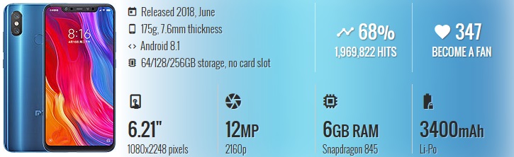 HP China Terbaik & Berkualitas - Xiaomi Mi 8