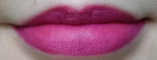 Avon Perfectly Matte Lipstick Hot Plum lip swatch