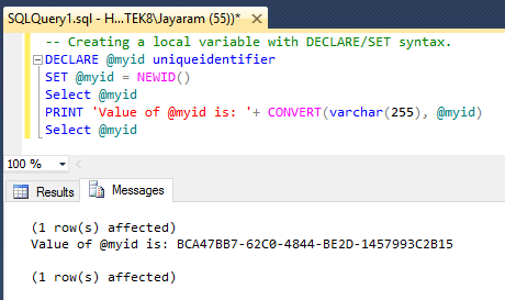 HodentekMSSS: Uniqueidentifier in SQL Servers