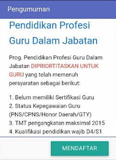 PPG jabatan guru PPG 2018 SIM PKB