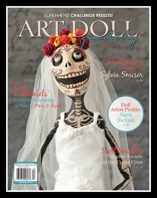 YAY!  My 2nd Article is now available in the August 2015 issue of Art Doll Quartely